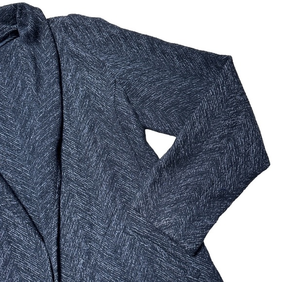 Eileen Fisher Dark Grey Wool Blend Open Front Blazer US XS - Picture 8 of 10